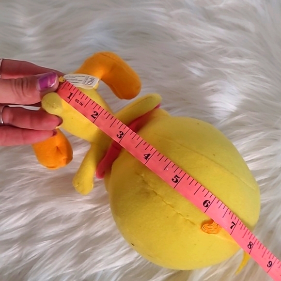 Vintage 90s Nanco Baby Looney Tunes Tweety Bird Tweety Pie Bib Plush Stuffed Toy - Picture 11 of 14